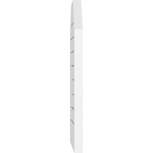 34x22W x 20x22H Octagonal Top Surface Mount PVC Gable Vent H39860