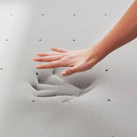 Grey Bamboo Charcoal Memory Foam Topper, California King Y516472