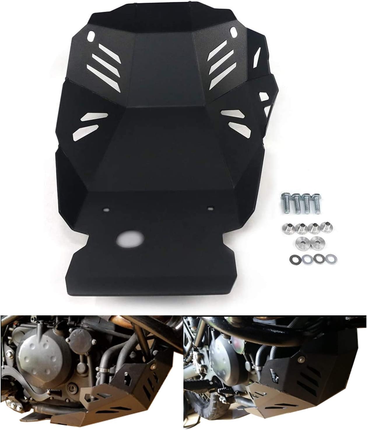 4 MM Thick Skid Plate Engine Guard for Kawasaki KLR650 2008-2019 E229701