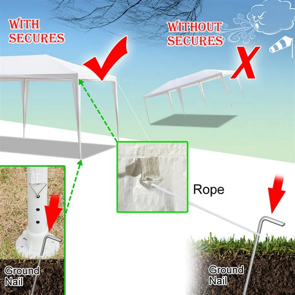 White Outdoor Gazebo Tent E899