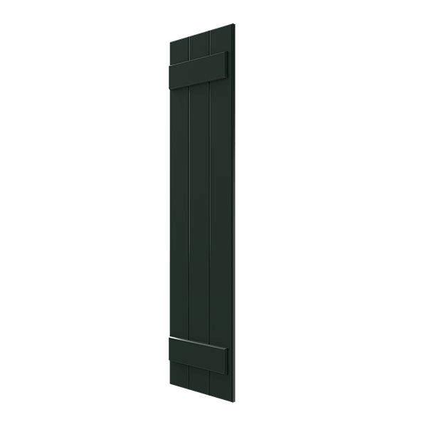 Chrome Composite Board-n-Batten Shutters (Per Pair) O18684
