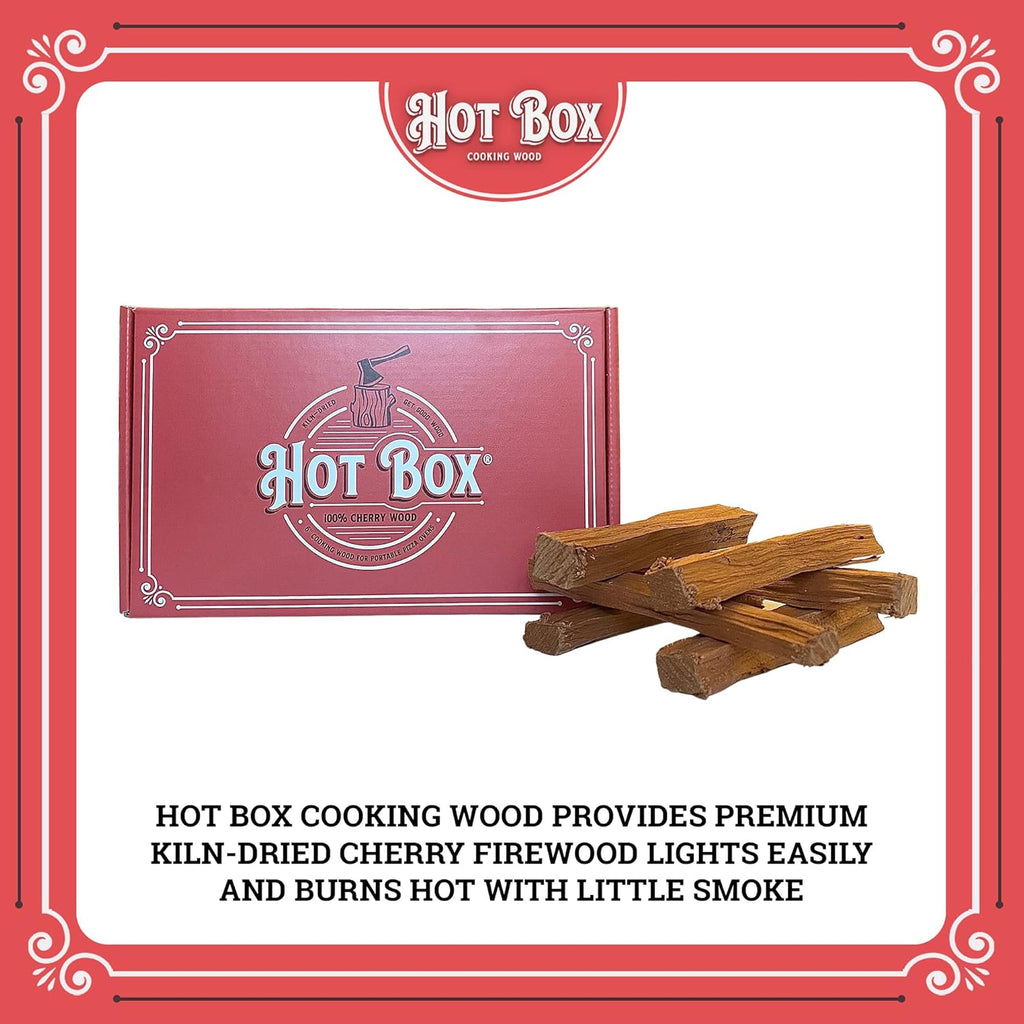 Kiln-Dried Cherry Cooking Wood, 6 Inch Mini-Cut Logs, 1 Box (350 Cubic Inches) Pack of 2 R867630