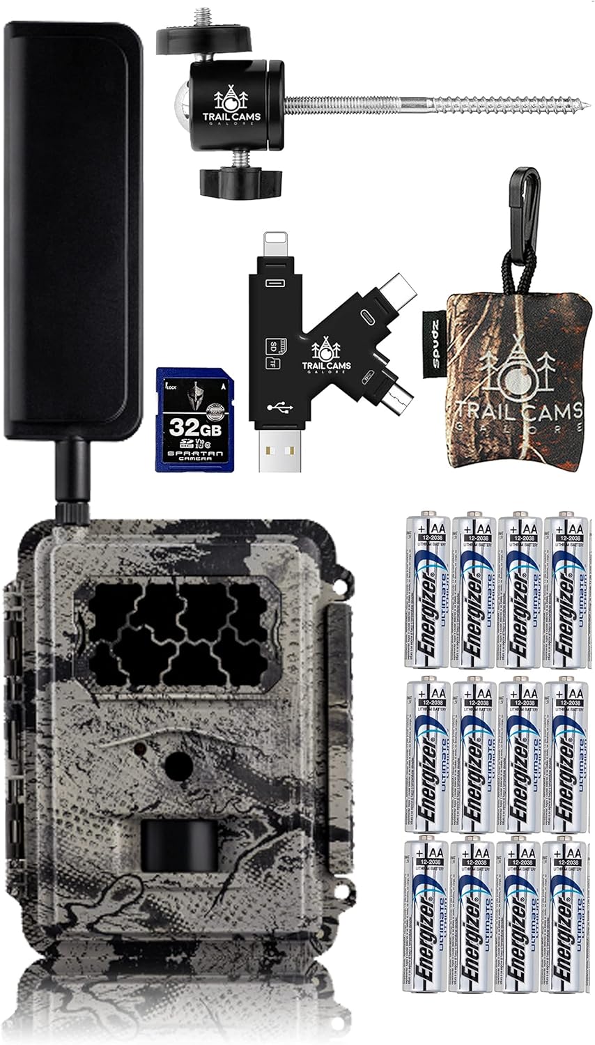 4G LTE Wireless Camera with Batteries, SD Card, Card Reader, Mount, and Microfiber Cloth Screen Cleaner S763147