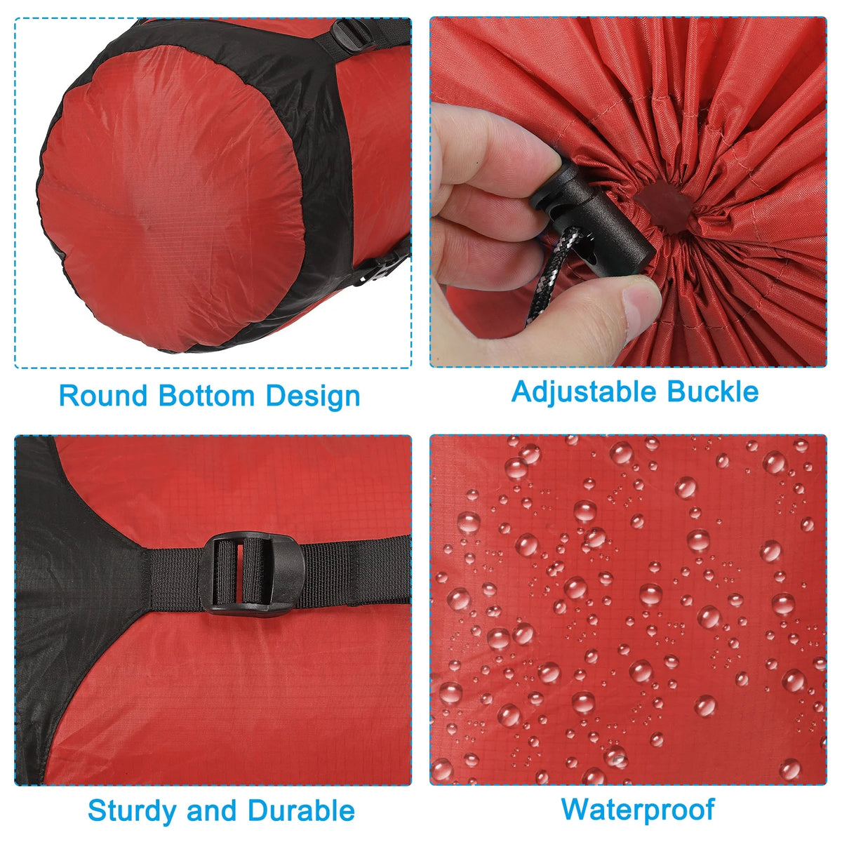 Red 25L Waterproof Compression Stuff Sack A140242