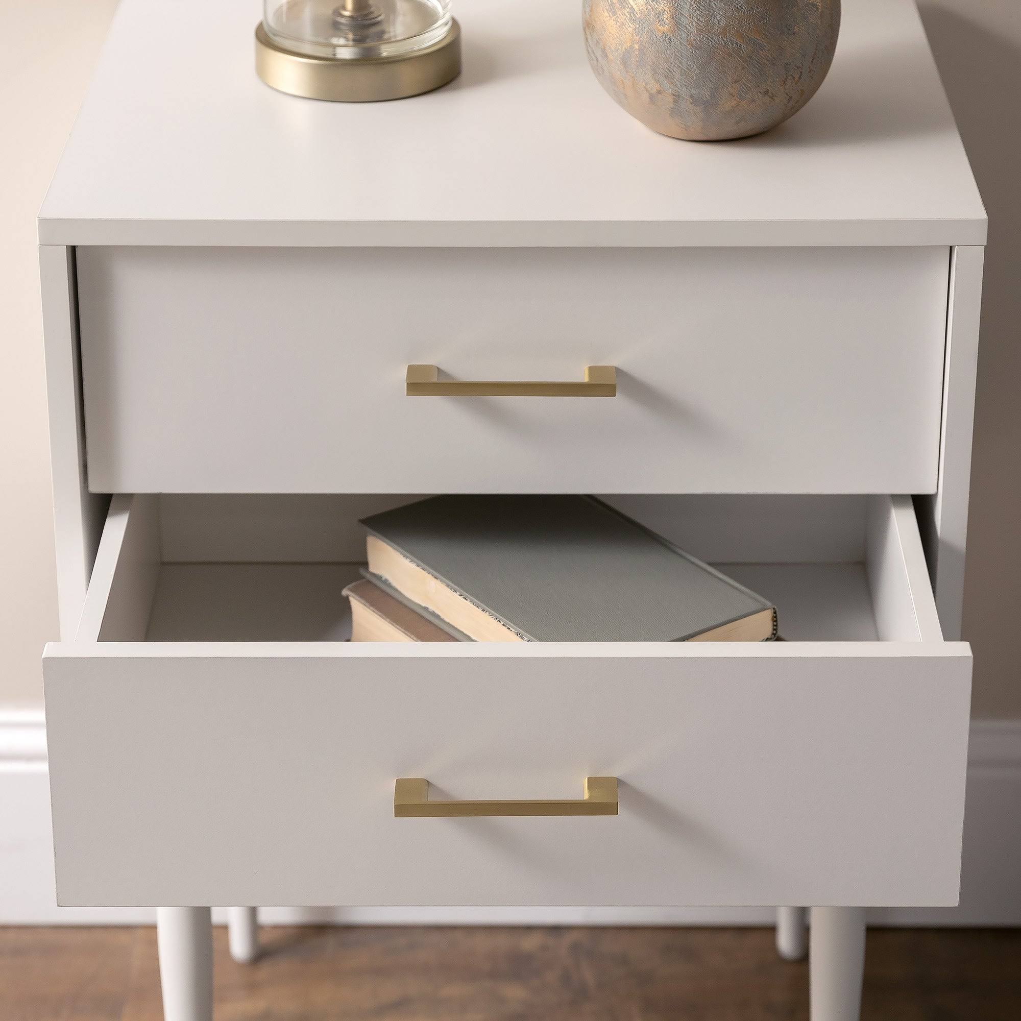 2-Drawer Side Table (Black) D29815