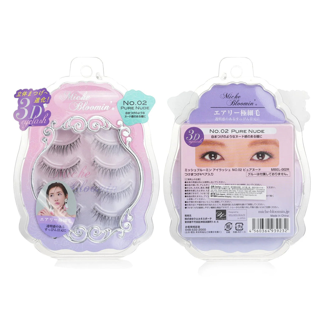 3D Eyelash Nudy Brown 4pairs X67106