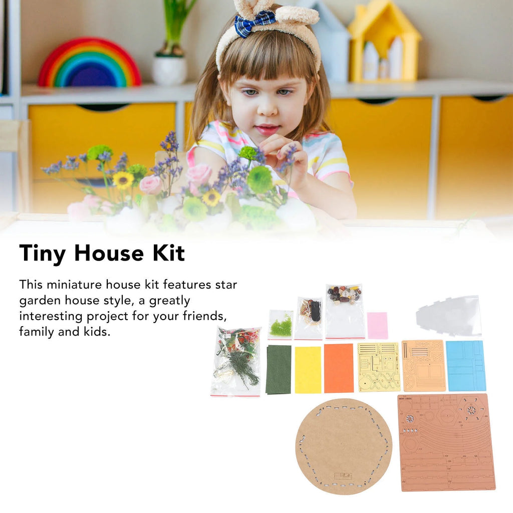 Miniature House Kit 1:24 Wood Dollhouse Kit H95005