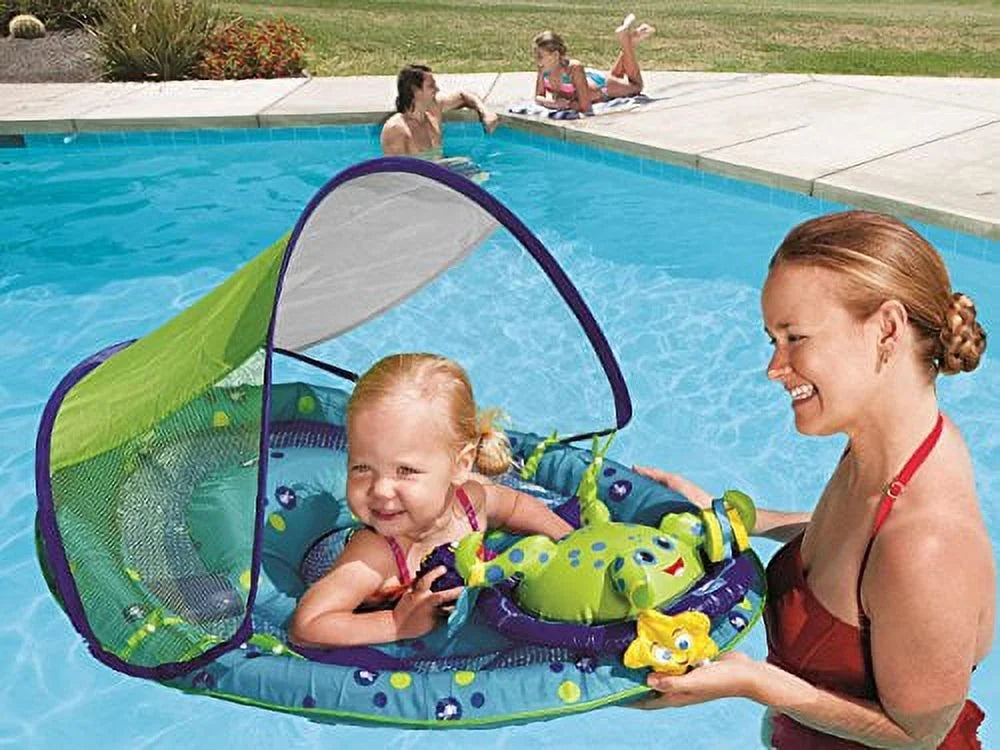 Green Octopus Baby Spring Float Activity Center with Canopy L9856