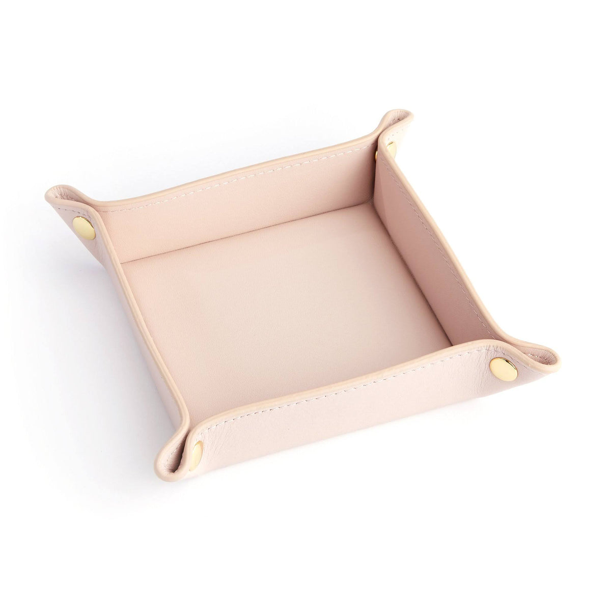 Orange Leather Valet Tray K858