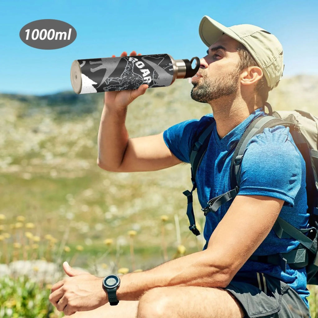 Stainless Steel Insulated Water Bottle with Straw Lid P55233