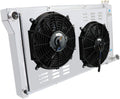 52MM 3 Row Aluminum Radiator with 2X12" Fan and Louver Shroud B64717