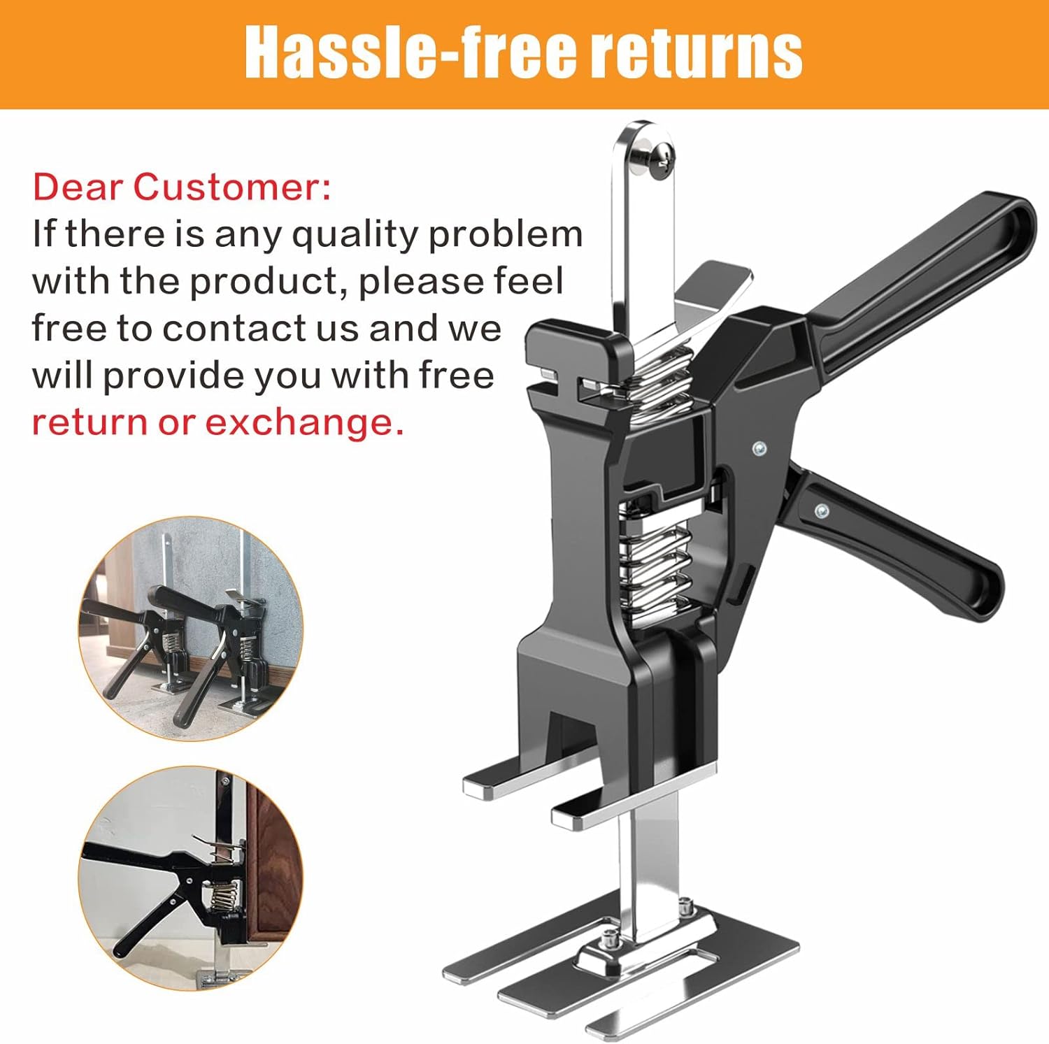 Solid Metal Arm Handheld Jack, Portable & Adjustable Lift Jack (2pcs) Y292132