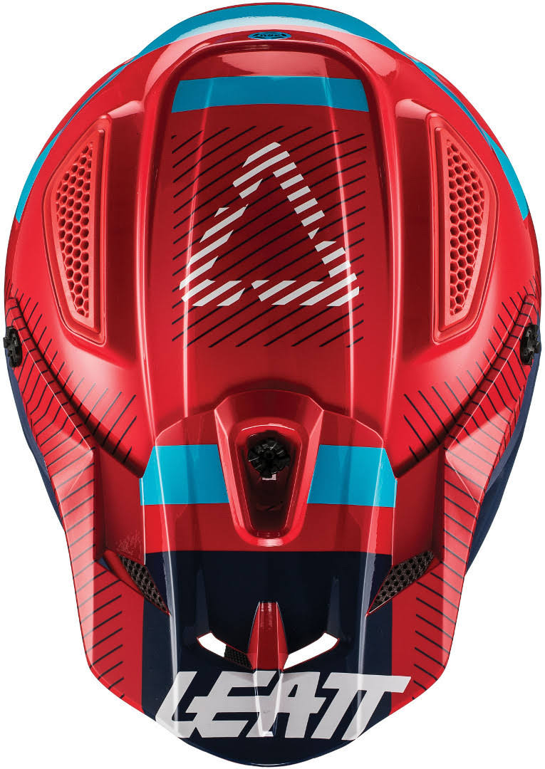 Red Motocross Helmet U4985