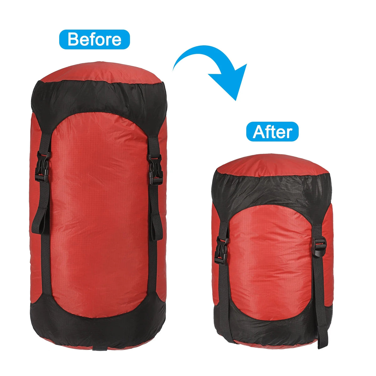 Red 25L Waterproof Compression Stuff Sack A140242