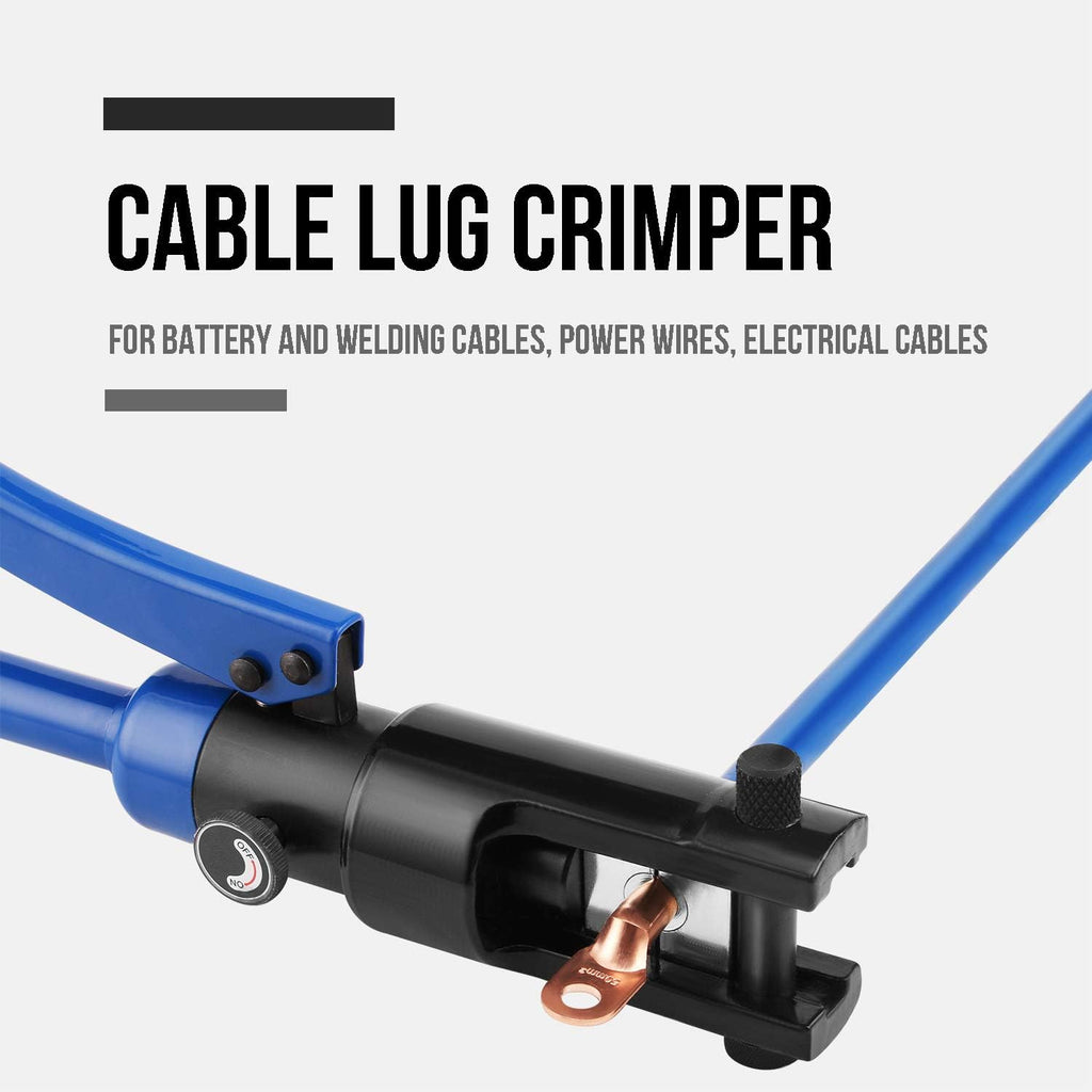 Hydraulic Cable Lug Tool, 6 AWG to 4/0 AWG Battery Cable Crimping Tool Set B848