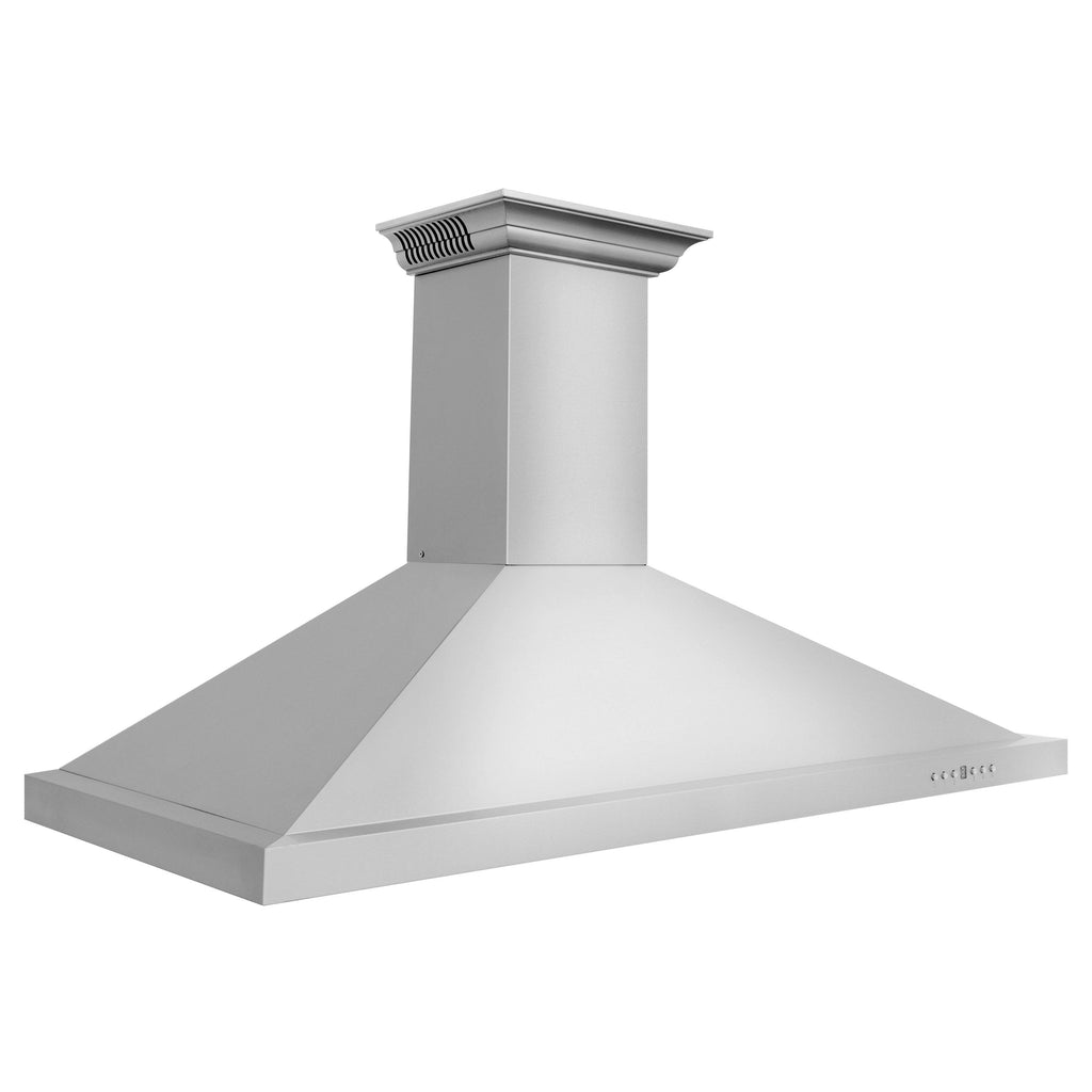 42 in. Wall Mount Range Hood in Stainless Steel with Built-in Bluetooth Speakers X6073