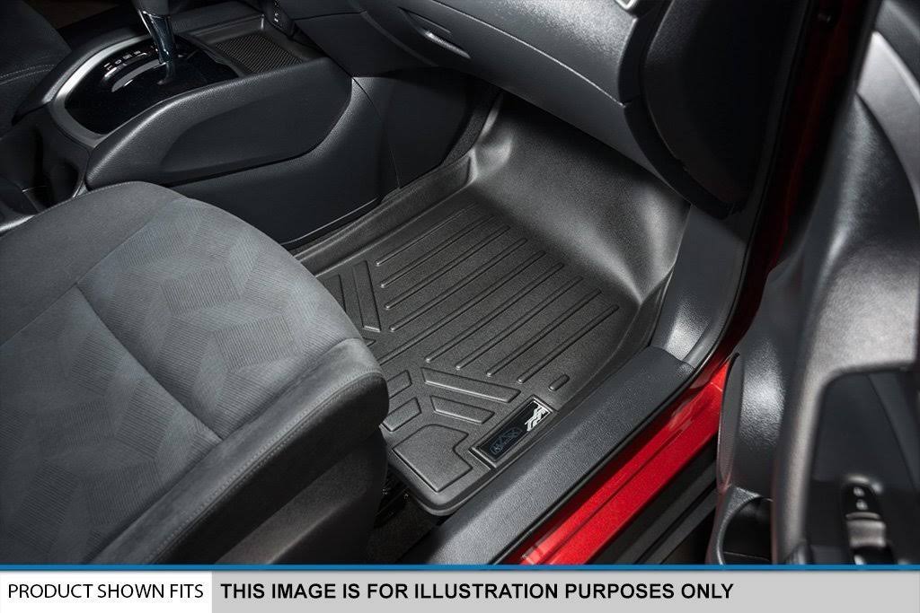 Black 2 Row Floor Mat Liner Set I87969