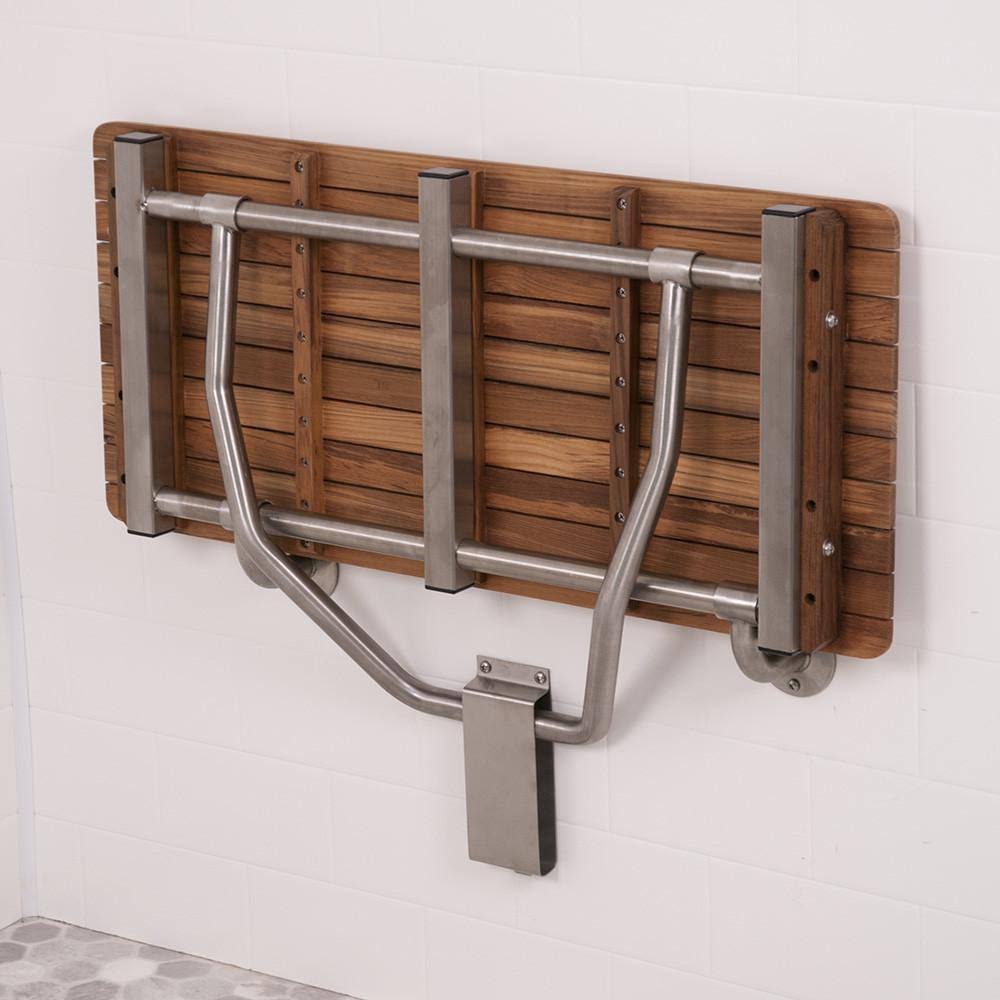 Teak Wall Mount Shower Seat 36x22 T846