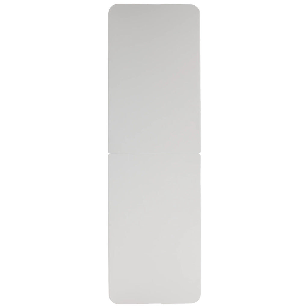 8-Foot Bi-Fold Granite White Plastic Folding Table with Carrying Handle M86786