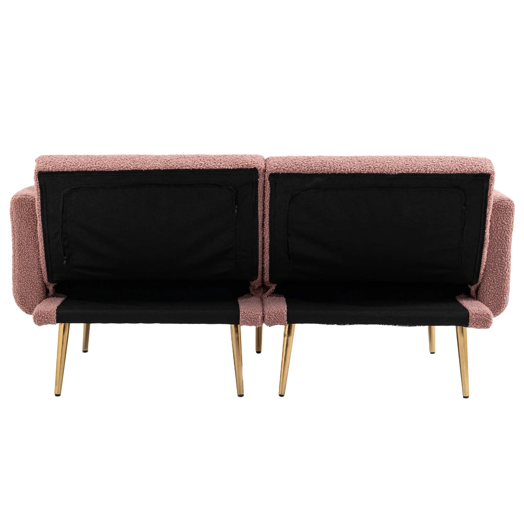 Velvet Sofa with Metal Feet W544