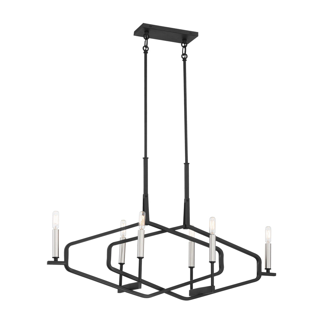 6 Light Island Sand Coal/Brushed Nickel Finish X4263