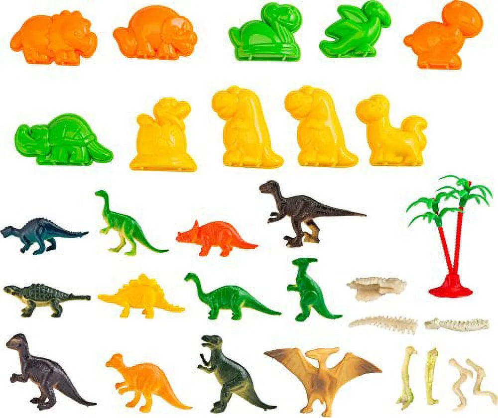 3D Sandbox with Dinosaur Figures and 3D Tray W455