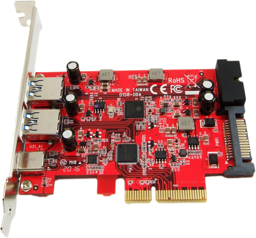 USB 3.1 5-Port PCIe 3.0 Card with USB-C and USB-A H156733