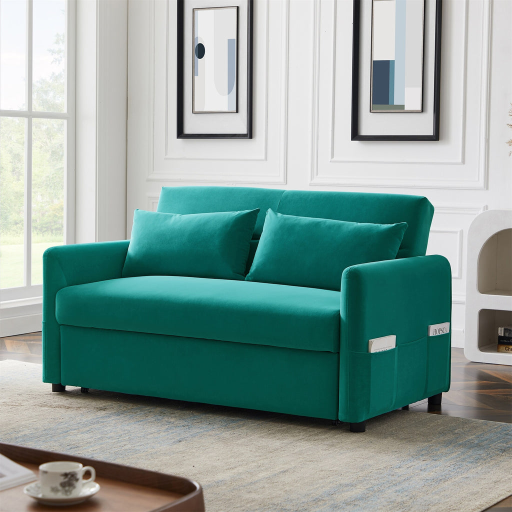 Blue Velvet Loveseat Sofa Y490