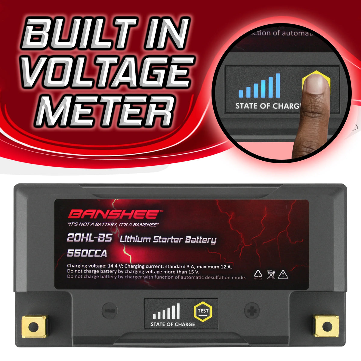 LiFePO4 Motorsports Battery X615