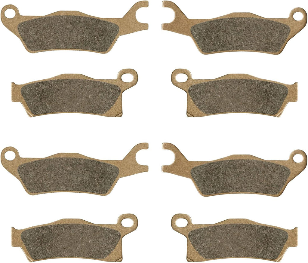 Front and Rear Brake Pads 4 Sets Pack of 2 D89917
