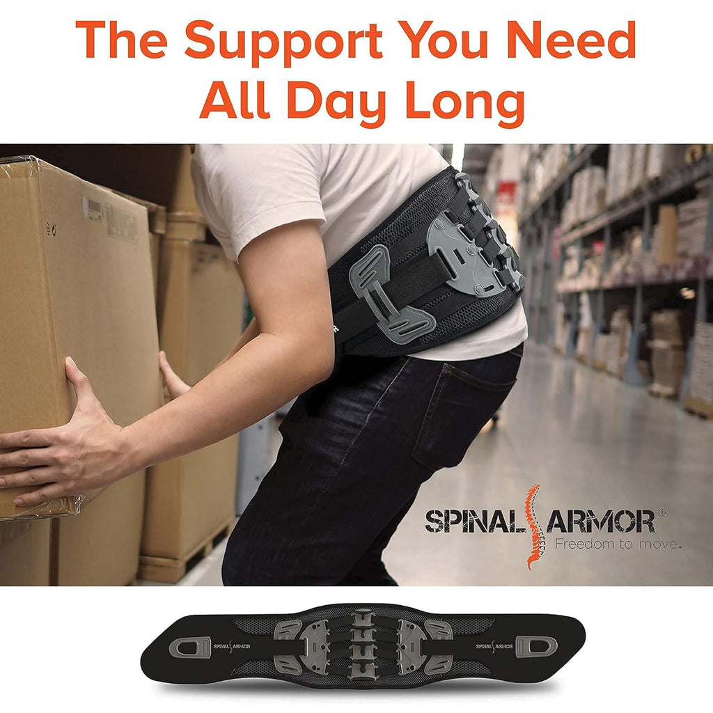 Breathable Adjustable Lumbar Support Back Brace B958202