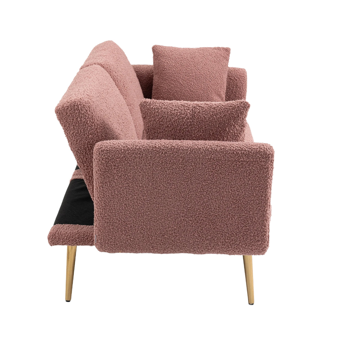 Velvet Sofa with Metal Feet W544