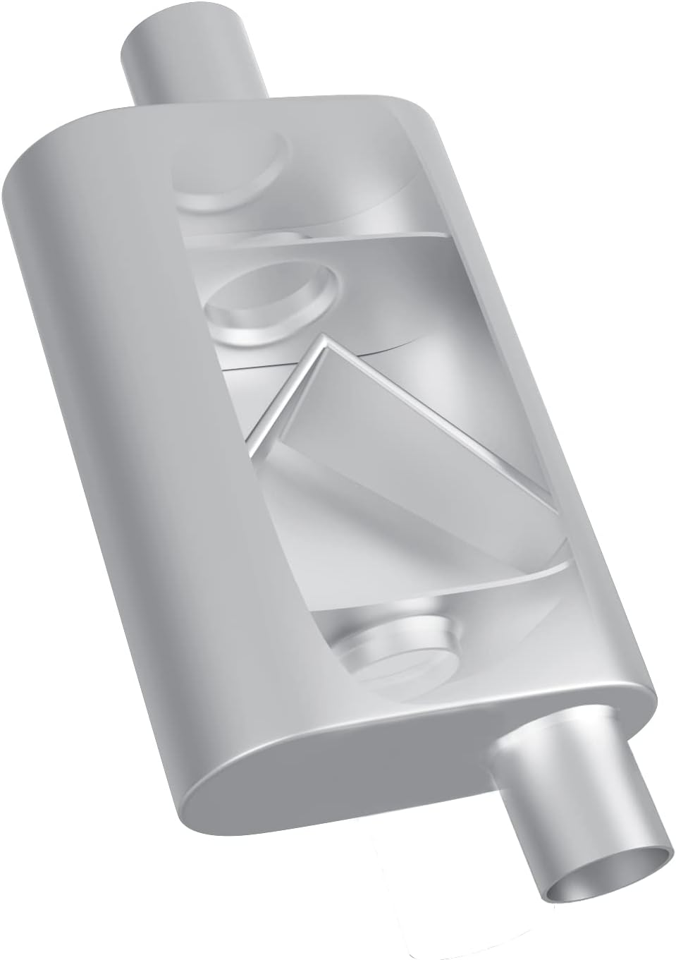 2 inch Inlet/Outlet Dual Chamber Muffler Pack of 2 P989