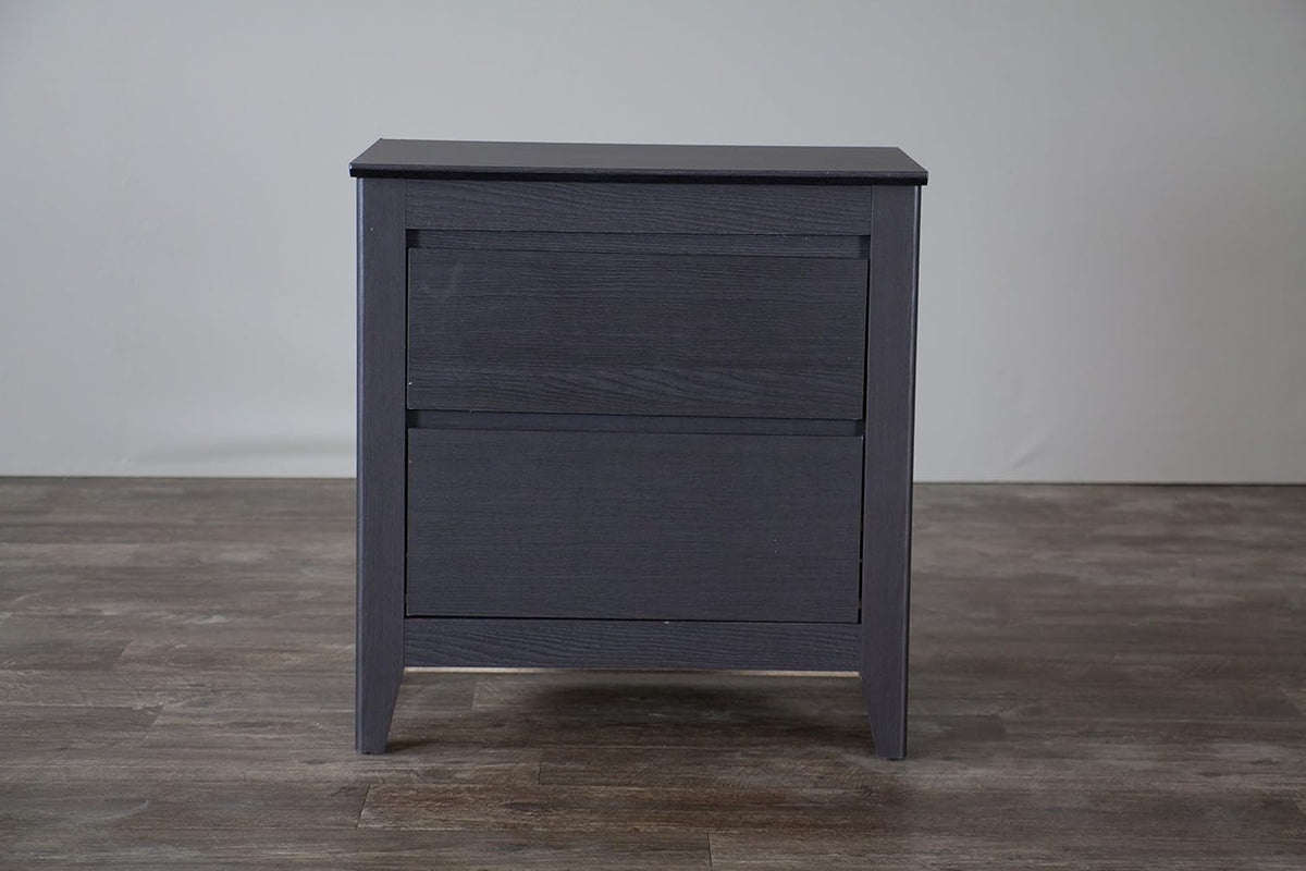 Brown 2-Drawers Nightstand Z82384