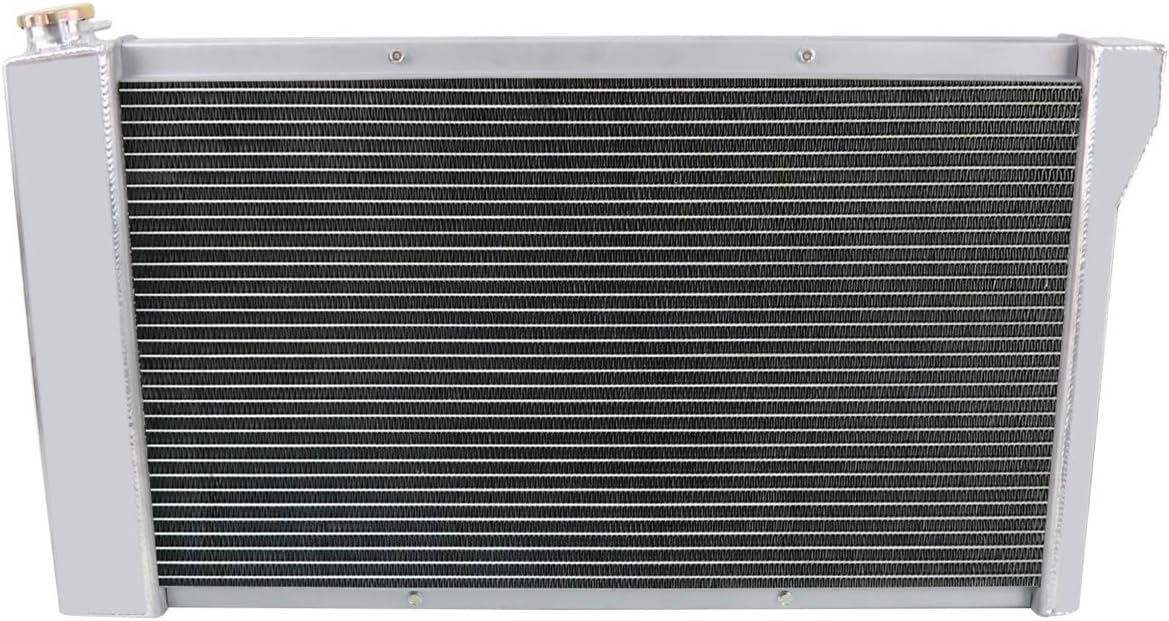 52MM 3 Row Aluminum Radiator with 2X12" Fan and Louver Shroud B64717