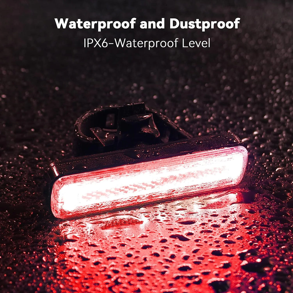 USB-C Rechargeable LED Bicycle Rear Light, Waterproof, 7 Colors 14 Modes E1310