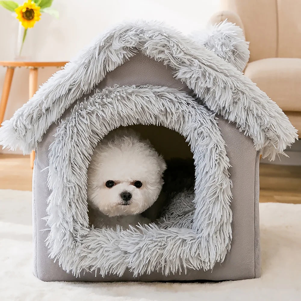 Washable Pet Bed with Cave B63648