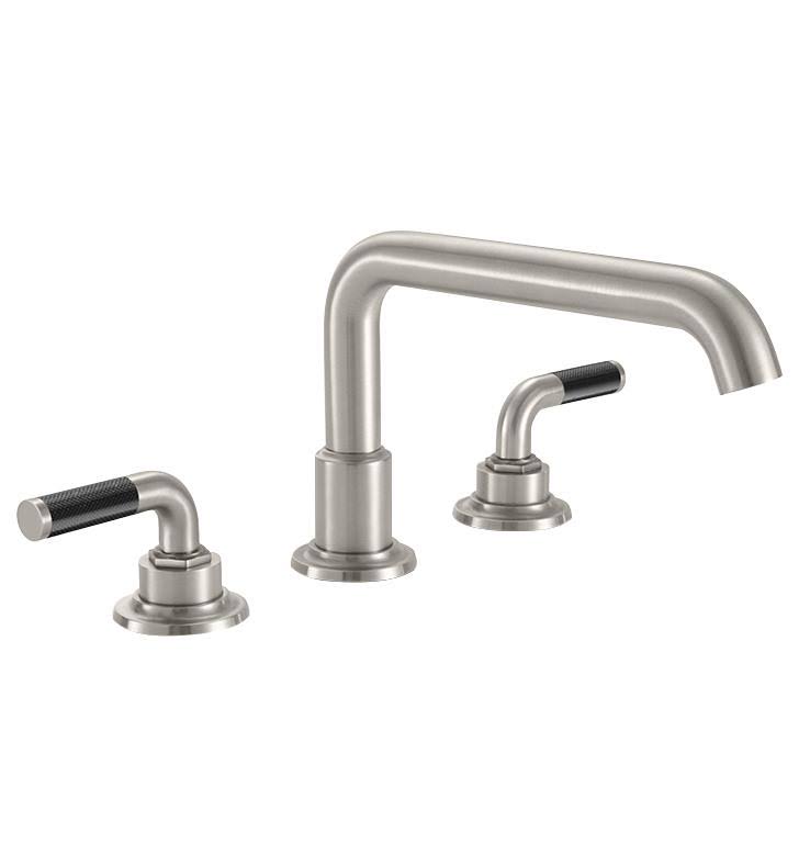Matte Black Roman Tub Trim Set with Lever Handles S56321