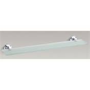 Polished Chrome Glass Shelf F2136