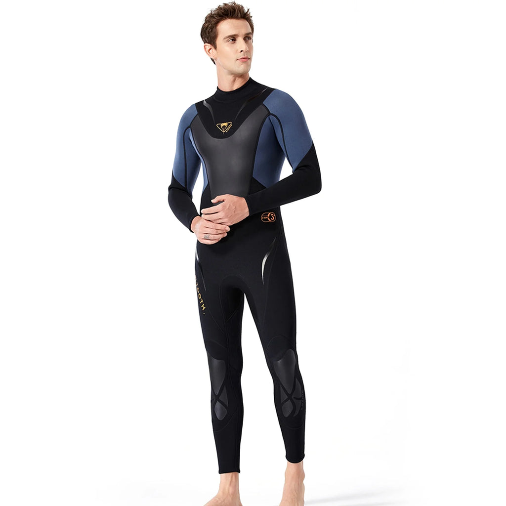 3mm Neoprene Full-body Wetsuit with Back Zipper R116
