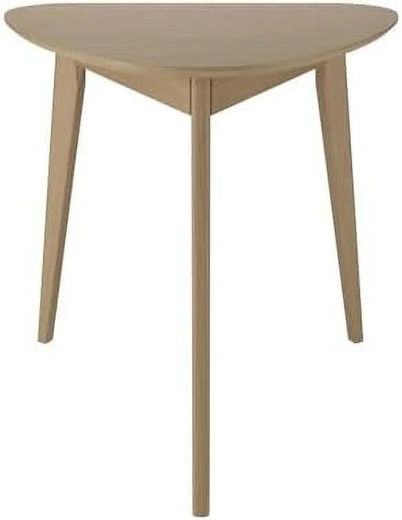 White Brown Birch Solid Wood Round Table X48885