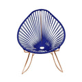 Copper Deep Blue Rocker Chair H896051