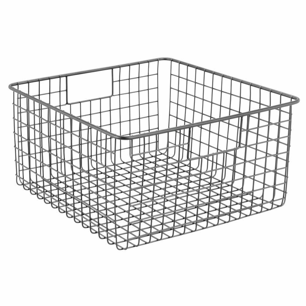 4 Pack Metal Wire Food Storage Organizer Bin, Soft Brass A93639