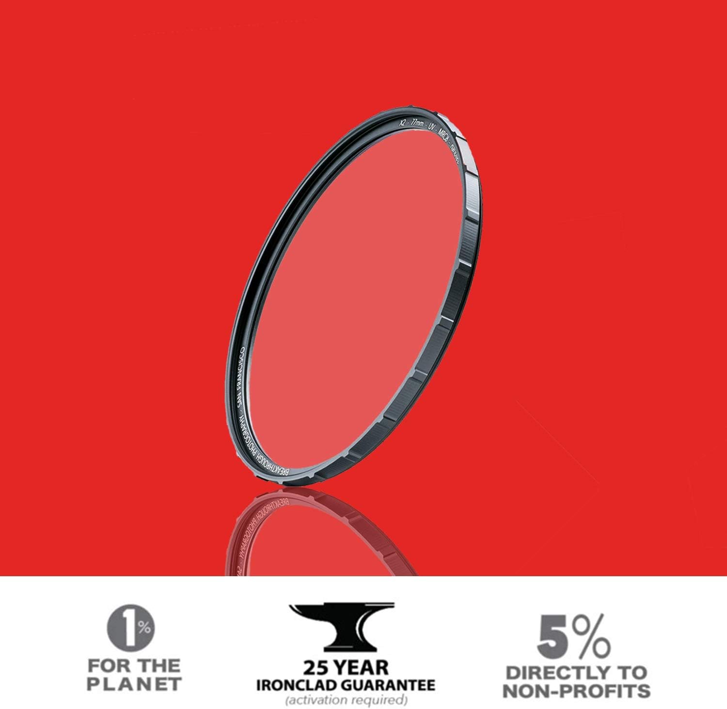 105mm X2 UV Filter for Camera Lenses with Lens Cloth Z8917