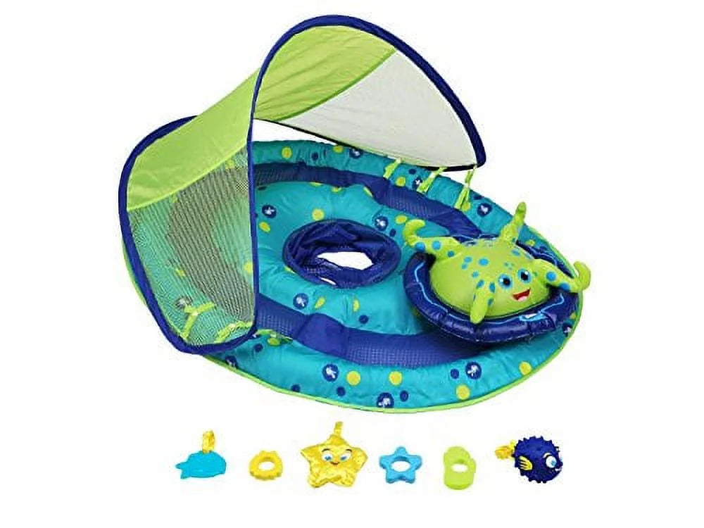 Green Octopus Baby Spring Float Activity Center with Canopy L9856