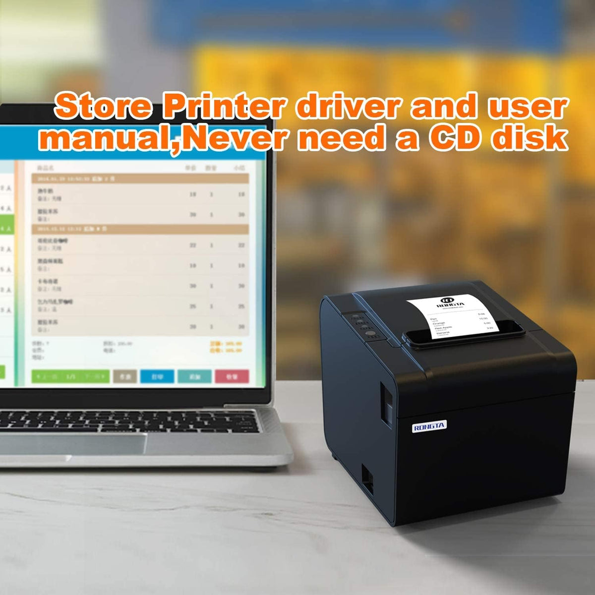 80mm Thermal Receipt Printer with Auto Cutter V146