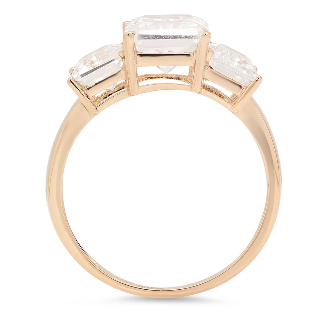 14K Yellow Gold Three-Stone Diamond Engagement Ring M2469