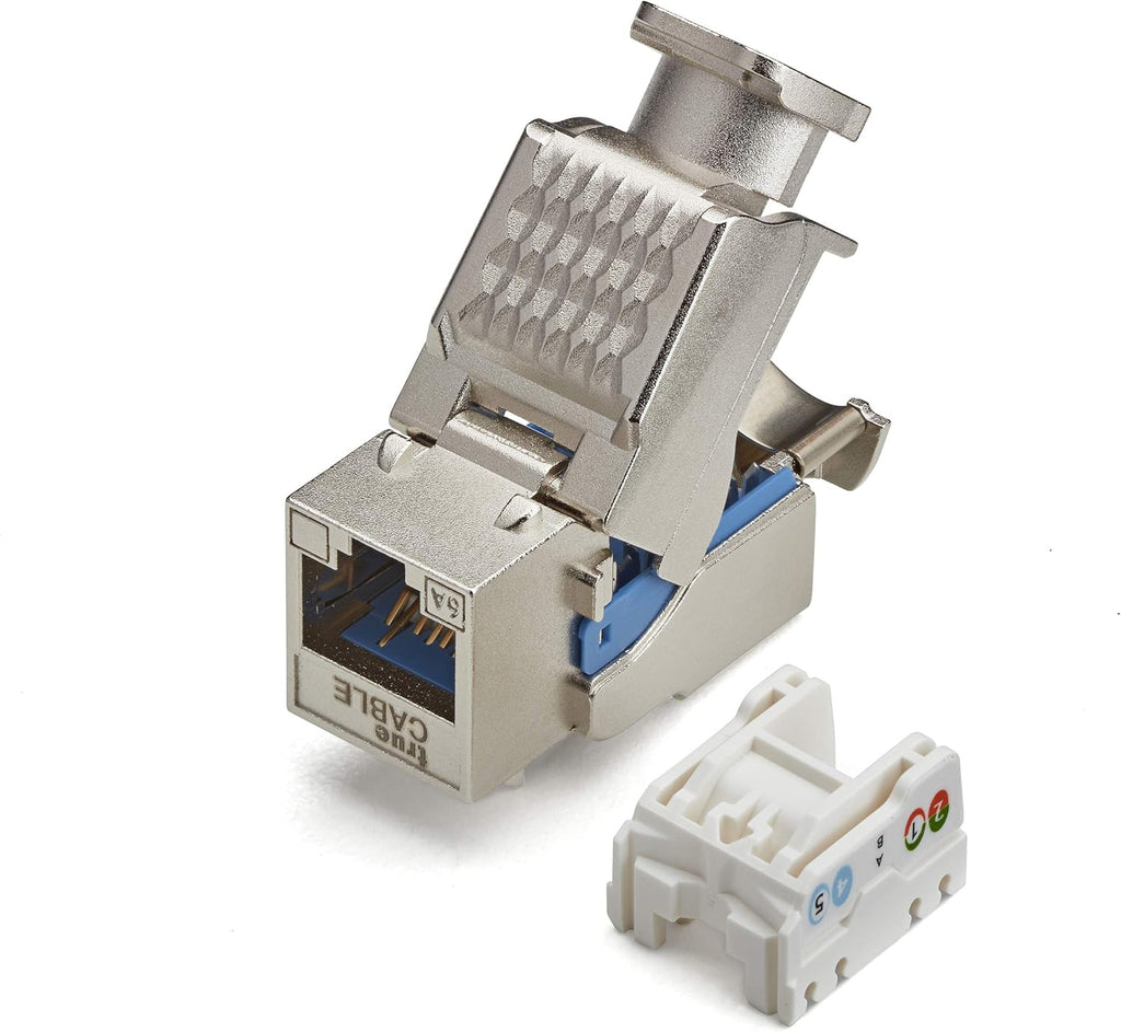 12 Pack Shielded Cat6A Toolless Keystone Jack Y811244