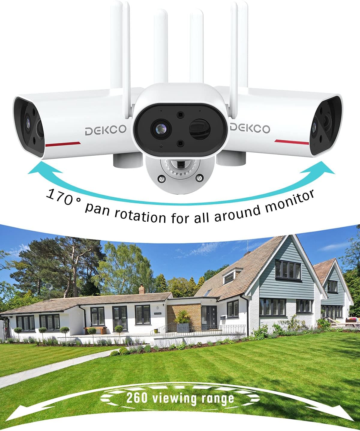 Wireless Outdoor Solar Security Camera with Night Vision G44394