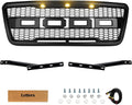 Black Mesh Custom Grille with 3 Amber LEDs C3369